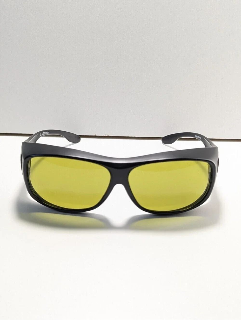 ImproVision C500 Fitover Sunglasses Greenish Lenses Black Frames Size: 63-12 450